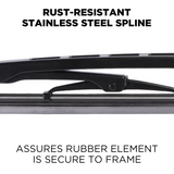 2015 Chevrolet City Express Windshield Wiper Blades - 22" Driver Side 16" Passenger Side