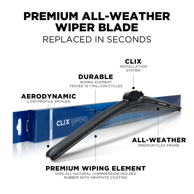 2013 Ford F-150 Windshield Wiper Blades - 22" Driver Side 22" Passenger Side